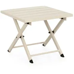 Gartenbeistelltisch Taylor aus Aluminium, Whisper - Gartentisch, stilvoll und funktional mit praktischer Ablagefläche für Getränke und Snacks, ideal für gemütliche Stunden im Freien.