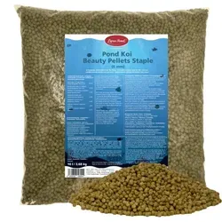 Lyra Pond® Pond Koi Beauty Pellets Staple - 10 kg Eimer - Fischfutter für Teichfische, proteinreiche Pellets fördern leuchtende Farben und gesunde Form, ideal für Koi und andere Teichfischarten.
