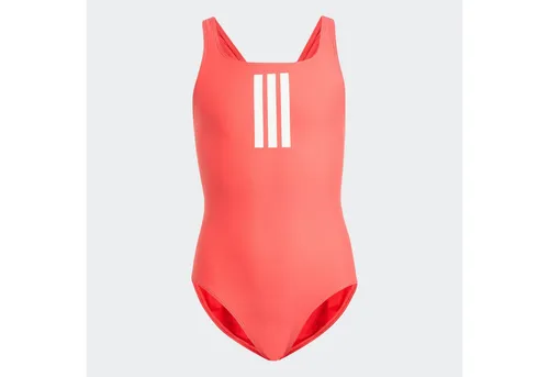 adidas Performance Badeanzug 3S MID SUIT GY rot 170 - Kinder-Bademode in Semi Lucid Red/White, sportlich und eng anliegend. Ideal für Schwimmunterricht oder Freizeit, fällt klein aus - eine Größe größer bestellen!