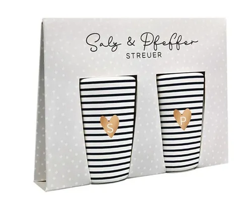 SALZ- UND PFEFFERSTREUER SET HERZ AUS KERAMIK VON GRAFIK WERKSTATT NEU OVP