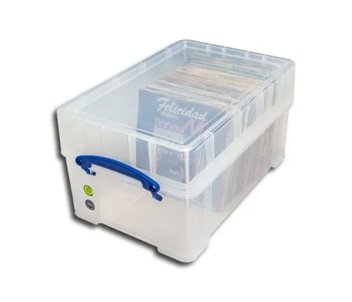 Single Schallplatten Box mit Deckel Protected