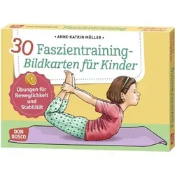 Faszientraining-Bildkarten für Kinder Übungen für Beweglichkeit und Stabilität 30