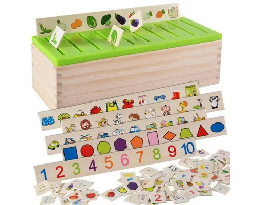 Tinisu Montessori-Sortierspiel aus Holz – Lernspielzeug ab 3 Jahren - Entdecken Sie das Montessori-Sortierspiel aus Holz! Es fördert spielerisch das Zuordnen und Erkennen von Alltagsmotiven und ist ideal für Zuhause oder im Lernumfeld. Kompakt und vielseitig einsetzbar, perfekt für Kinder ab 3 Jahren.