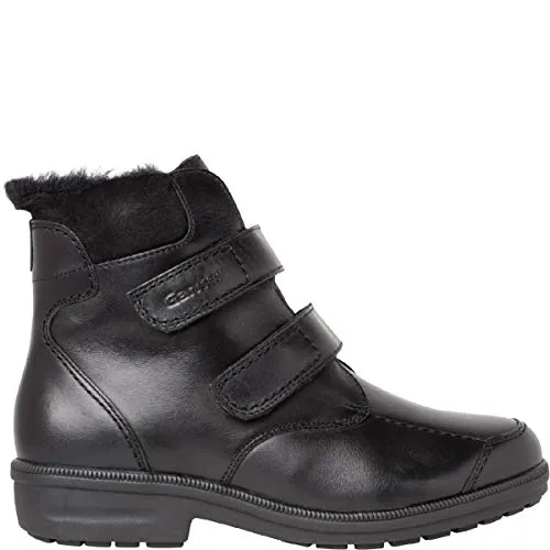 Ganter Komfort Stiefeletten Kathy Damen 333233373537 Schwarz 38 1/2 EU - Wanderschuhe mit Lammfellfutter für Wärme an kalten Tagen, anatomisch geformtes Wechselfußbett und rutschhemmende Laufsohle für besten Komfort.