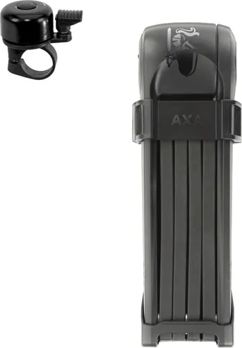 Axa Faltschloss Fold 85 schwarz Länge 85 cm Level 9 inkl. Fahrradklingel