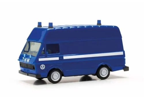 Herpa 097628 VW LT Kastenwagen Hochdach 'THW' (BASIC), 1:87 / H0