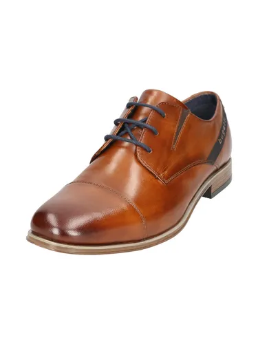 Bugatti Herren Leder-Schnürschuhe Hellbraun Größe 41