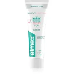 Elmex Sensitive Plus Zahnpasta für empfindliche Zähne 75 ml - Zahnpasta für empfindliche Zähne, reduziert Empfindlichkeit und schützt vor Karies, ideal für schmerzfreies Trinken