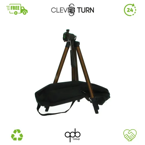 Amazon Basics Leichtes Stativ mit Tasche,127 cm, Champagner