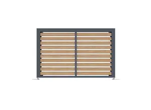 Westmann Boxa M | Verkleidung Wärmepumpe | Holzoptik - Anthrazit