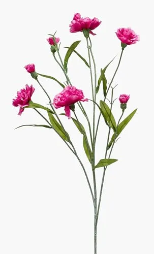 artplants.de Künstliche Blume Nelke Kano, pink, 70cm - Künstliche Dianthus