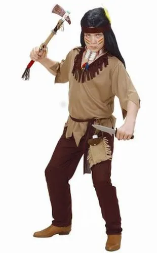 INDIANER KINDERKOSTÜM KOSTÜM INDIANERKOSTÜM INDIANDER-KOSTÜM SET GR. 116 NEU