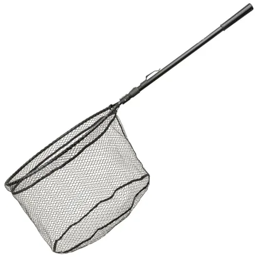 Spro Freestyle Flick Net 1,55m - Kescher & Netze, gummiert und schnelltrocknend für schonendes Fangen von Raubfischen, ideal für Süßwasserangeln