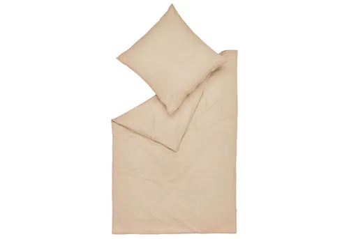 Esprit Flanell-Bettwäsche-Garnitur Cuno sand 155x220 cm in braun von Esprit