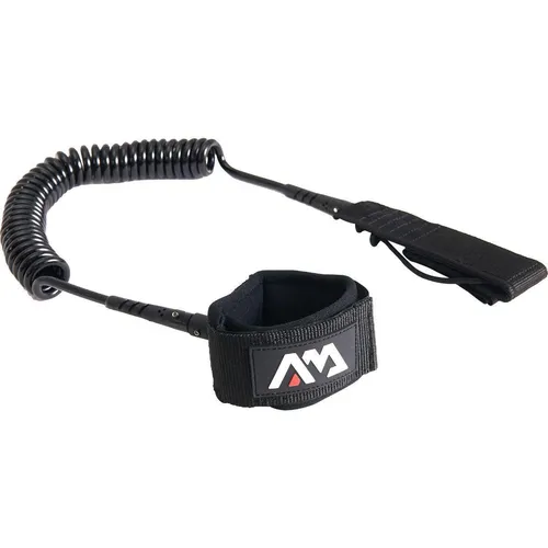 Aqua Marina Paddle Board Coil Leash - SUP Leine für sicheres Paddeln - Leash für Stand Up Paddling, sorgt für Sicherheit und verhindert das Verlieren des Boards beim Paddeln.