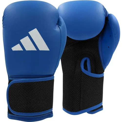 adidas Performance Boxhandschuhe Hybrid 25, blau - Handschuhe für Boxsport, aus strapazierfähigem Kunstleder mit komfortablem Klettverschluss und optimaler Polsterung für Sicherheit und Leistung.