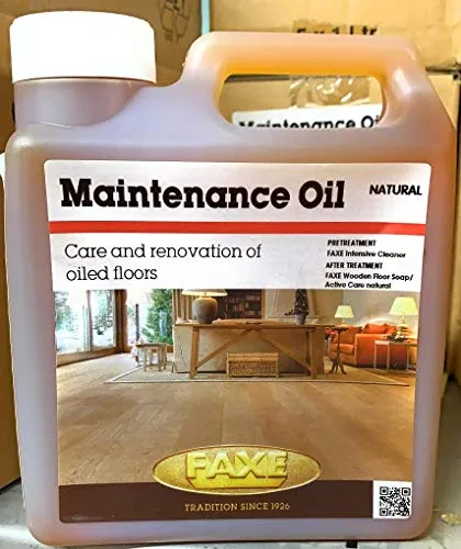 Faxe Pflegeöl PLUS natur 1L - Hochwertiges Holzbodenöl - Holzöle, schützt und pflegt Ihren Holzboden nachhaltig, für eine natürliche Ausstrahlung und lange Lebensdauer.