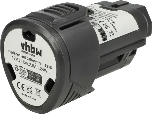 vhbw Akku Ersatz für Ridgid 130446007, 130188001, 200901008, 130446011, R86048, 200901019, 200901009 für Werkzeug (2000 mAh, Li-Ion, 12 V)