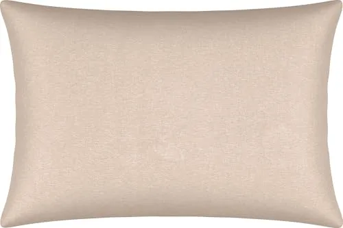Erwin Müller Kissenbezug, Kissenhülle Single-Jersey Murnau - beige Größe 40x60 cm - bügelfrei, strapazierstark, elastisch, mit Reißverschluss