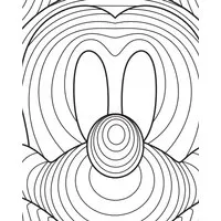 Komar Wandbild Mickey Mouse Lines 40 x 50 cm