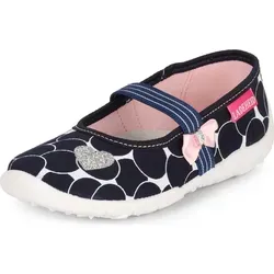 Ladeheid Mädchen Hausschuhe Ballerinas mit Einlegesohlen LAVI0005 (Marineblau, 26 EU). - Blau - 26