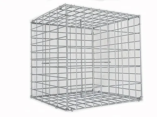 Zaundirekt I Gabionenkorb I 50x50x50cm I befüllbarer Steinkorb I Steingabione I Gabione I Mauer I Wand I Drahtkorb I Stützmauer I Gartenzaun I