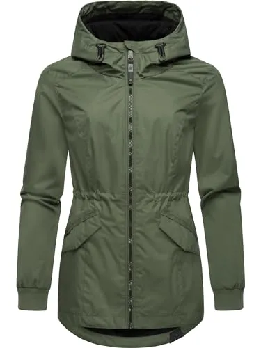 Ragwear Dowey A Damen Übergangsjacke - Wasserdicht und Stylisch - Funktionsjacke mit wasserdichtem Material (Wassersäule 4.000mm), ideal für Outdoor-Aktivitäten in der Übergangszeit und kombinierbar mit jedem Look.