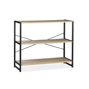 Standregal Bücherregal Metallregal 3 Fächer - Braun - Stilvolles Industrie-Regal mit 3 Fächern, ideal für jedes Zimmer. Robustes Metalldesign und platzsparende Maße sorgen für eine elegante Aufbewahrungslösung.