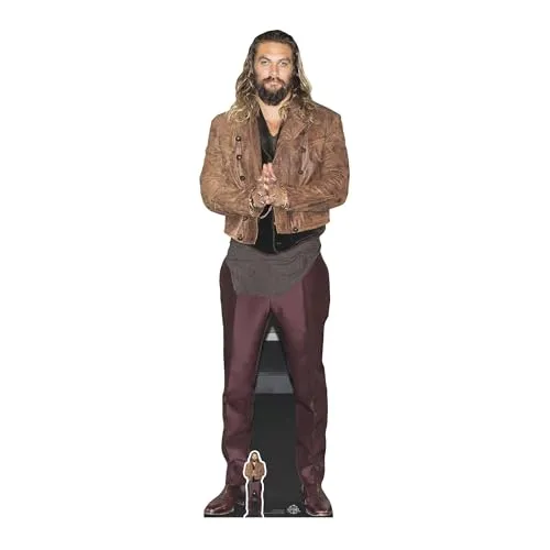 STAR CUTOUTS Ltd CS744 Jason Momoa Pappaufsteller in Lebensgröße, mit Mini-Tischaufsteller
