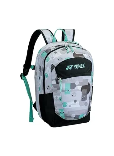 Yonex Rucksack Junior 15 Liter 2025 grau/schwarz - Rucksack für junge Tennis- und Badmintonspieler, ideal für Training und Wettkampf. Mit speziellen Fächern für Schläger und Zubehör, sowie gepolsterten Gurten für optimalen Tragekomfort.