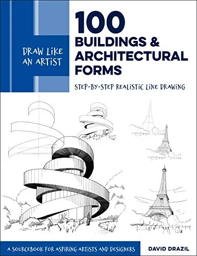 Produktbild Draw Like an Artist: 100 Buildings and Architectural Forms: Step-by-Step Realistic Line Drawing