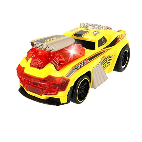 Dickie Toys 203765001 Skullracer, motorisiertes Spielzeugrennauto, mit Wheelifunktion, Licht und Sound, 24 cm