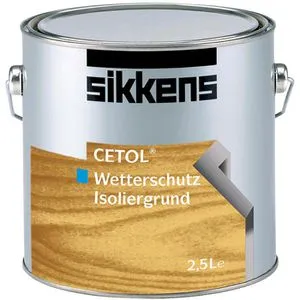 Sikkens 38994 Cetol Wetterschutz Isoliergrund 1000 L - Wasserbasierte Grundierung für außen und innen, ideal gegen Verfärbungen von Laubholz. Schnell trocknend, geruchsneutral und hoch elastisch für optimale Holzschutz.
