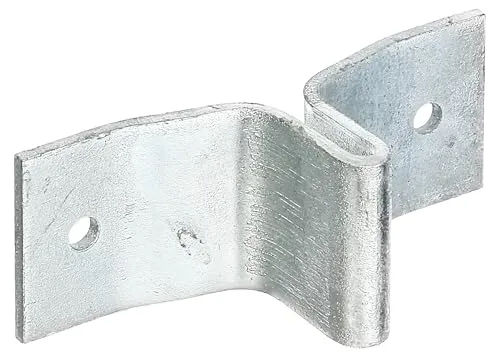Alberts 843663 Lasche für Zaunpfosten aus T-Profil | feuerverzinkt, 10er Set - Hochwertige Lasche aus feuerverzinktem Stahl mit idealen Abmessungen für eine einfache Montage von Zaunpfosten. Perfekt für robuste Anwendungen – Qualität, auf die Sie sich verlassen können.