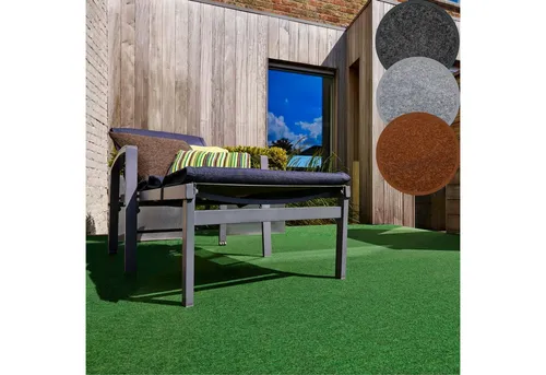 Andiamo Kunstrasen Edinburgh, 4 mm, pflegeleicht und vielseitig für Balkon & Terrasse - Ideal für Balkon, Terrasse und Camping – unser strapazierfähiger Kunstrasen mit Drainagenoppen sorgt für eine angenehme, rutschfeste Fläche und ist einfach zu verlegen. Witterungsbeständig und langlebig, perfekt für Outdoor-Aktivitäten!