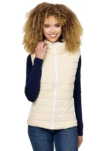 MARIKOO Damen Steppweste B995 – Leichte Übergangsjacke in Trendfarben - Entdecken Sie die leichte Damen Steppweste von Marikoo. Verfügbar in vielen aktuellen Farben und Größen von XS bis 3XL. Ideal für Frühjahr und Herbst, bietet sie hohen Tragekomfort und eine optimale Passform.