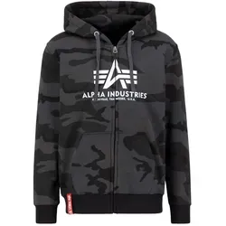 Alpha Industries Basic Zip Hoody Camo Black S von Alpha Industries