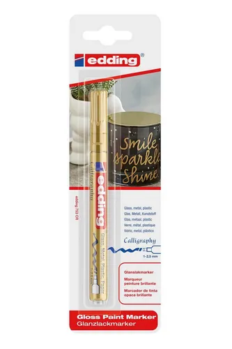 edding Malstift Edding Glanzlackmarker Kalligrafie 753 1er-Blister gold