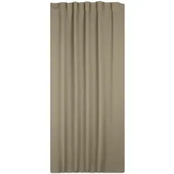 TiborTex Verdunkelungsvorhang, Taupe, Textil, Uni, Rechteckig, 140x145 cm, Wohntextilien, Gardinen & Vorhänge, Verdunkelungsvorhänge