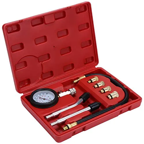 WiMas Standard Kompressionsprüfer Benzin, Auto Kompressionstester Kompressionsmesser Verdichtungsmesser Diagnosehilfsmittel