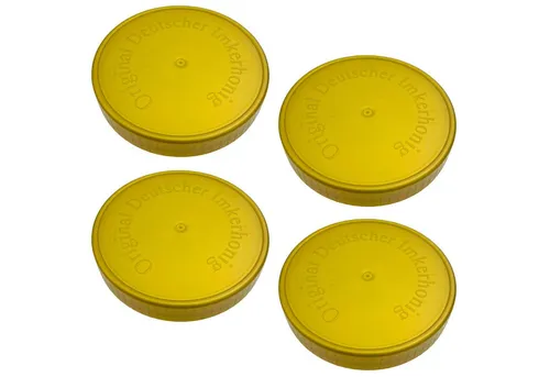 BIENEN SCHMIDT Einmachglas 60x Ersatzdeckel Schraubdeckel NEUTRAL für 500 g Neutral Gläser, (60 Stk), Schraubdeckel mit Prägung 