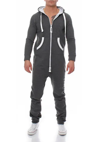 Herren Jumpsuit 9T5 mit Baumwolle Jogginganzug Trainingsanzug Einteiler Overall