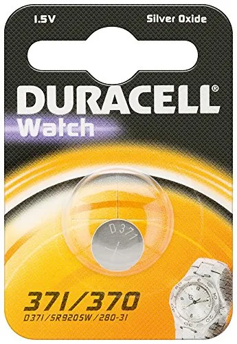 Duracell Watch Uhrenbatterie 371/370 SR920SW 280-31 1.55 V, Silberoxid