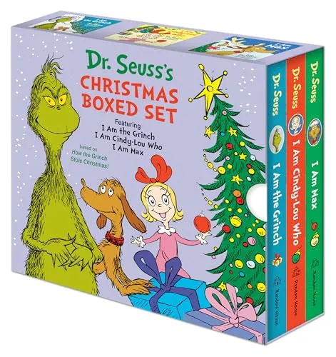 Dr. Seuss's Christmas 3-Book Boxed Set: I Am the Grinch, I Am Cindy-Lou Who; I Am Max: Based on How the Grinch Stole Christmas (Dr. Seuss's I Am Board Books, Grinch)