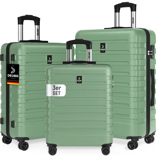 Hartschalenkoffer New York Set 3-tlg Pastellgrün mit 360° Rollen