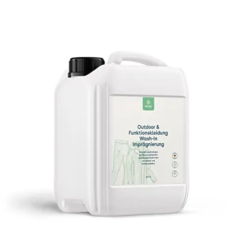 eco:fy Wash-In Imprägnierung für Textilien - Starker Schutz vor Wasser und Schmutz - Imprägniermittel für Funktionstextilien, einfach in der Waschmaschine anzuwenden, umweltfreundlich und verlängert die Lebensdauer von GORE-TEX® und anderen Funktionsstoffen.