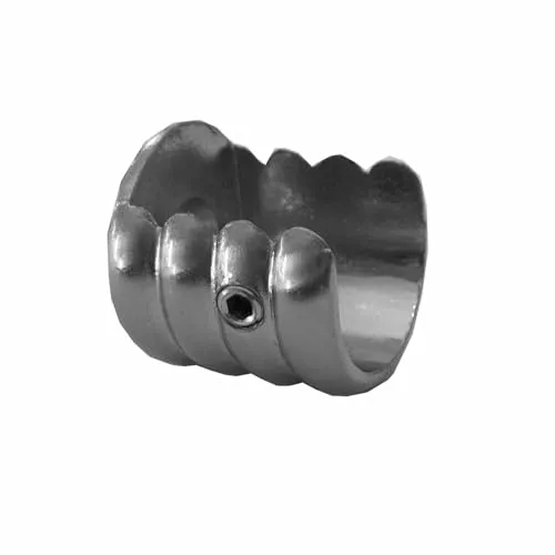 BASIT Wandlager für Edelstahl Look Gardinenstangen W90