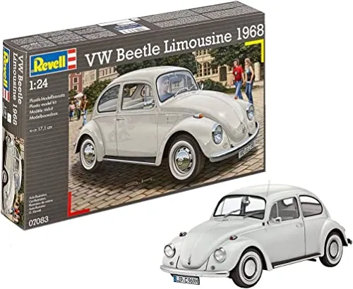 Revell Volkswagen Beetle Limousine 1968 1:24 - Detailgetreues Modell, ideal für Sammler und Modellbau-Enthusiasten