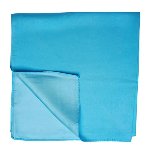 Nickituch Seidentuch türkis aus Twillseide 53x53cm in türkis von TINITEX