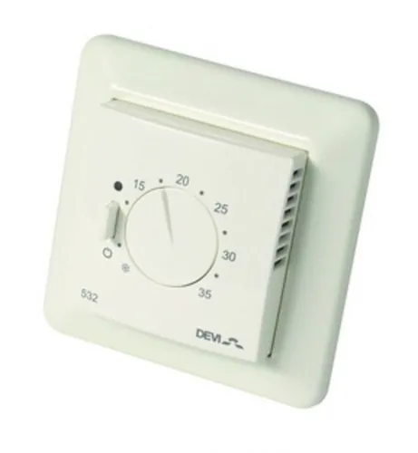 DEVIreg 530 - Elektronischer Thermostat mit Bodenfühler - THERMOSTATE UND HYGROSTATE, ideal für Unterputzmontage mit präziser Regelung der Bodentemperatur für optimalen Komfort.